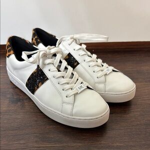 Michael Kors Women's White and Black Sneakers